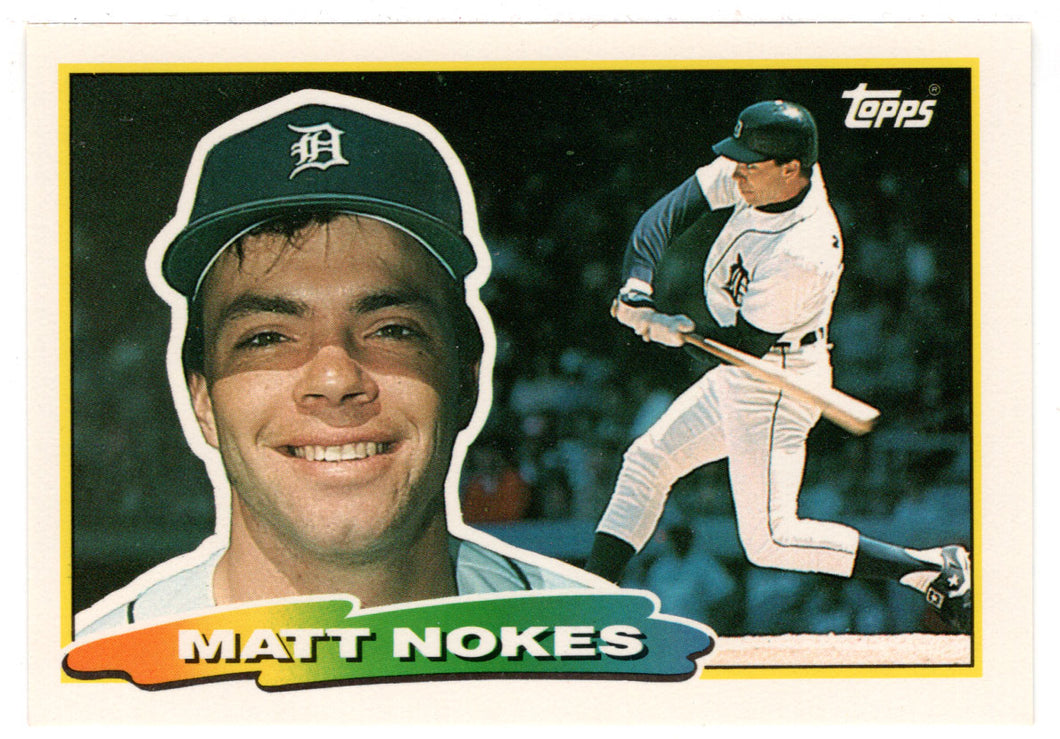 Matt Nokes - Detroit Tigers (MLB Baseball Card) 1988 Topps Big # 185 Mint