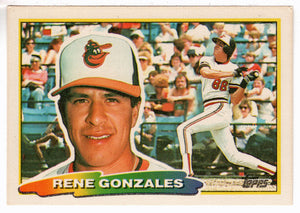 Rene Gonzales - Baltimore Orioles (MLB Baseball Card) 1988 Topps Big # 209 Mint