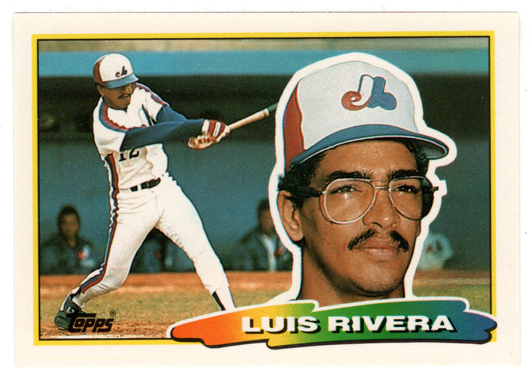 Luis Rivera - Montreal Expos (MLB Baseball Card) 1988 Topps Big # 223 Mint