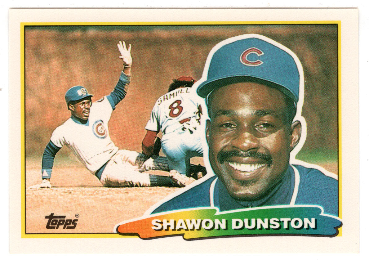 Shawon Dunston - Chicago Cubs (MLB Baseball Card) 1988 Topps Big