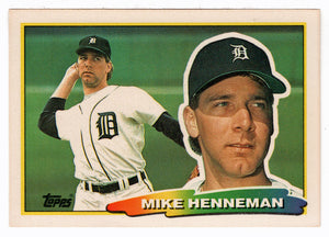 Mike Henneman - Detroit Tigers (MLB Baseball Card) 1988 Topps Big # 256 Mint