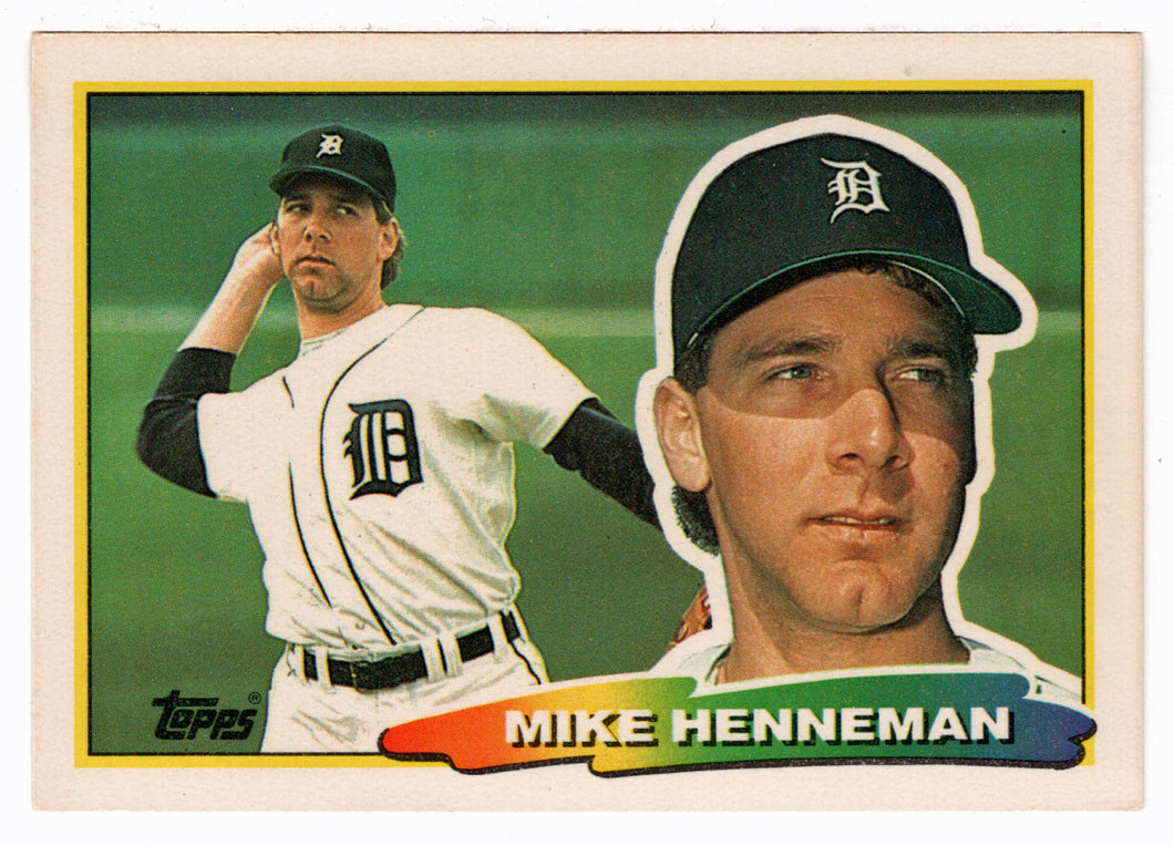 Mike Henneman - Detroit Tigers (MLB Baseball Card) 1988 Topps Big # 256 Mint