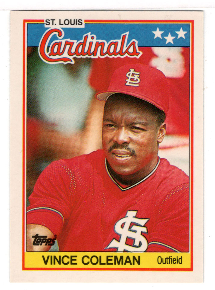 Vince Coleman - St. Louis Cardinals (MLB Baseball Card) 1988 Topps UK Mini # 16 Mint