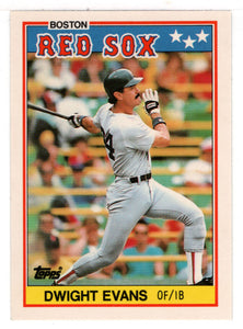 Dwight Evans - Boston Red Sox (MLB Baseball Card) 1988 Topps UK Mini # 22 Mint