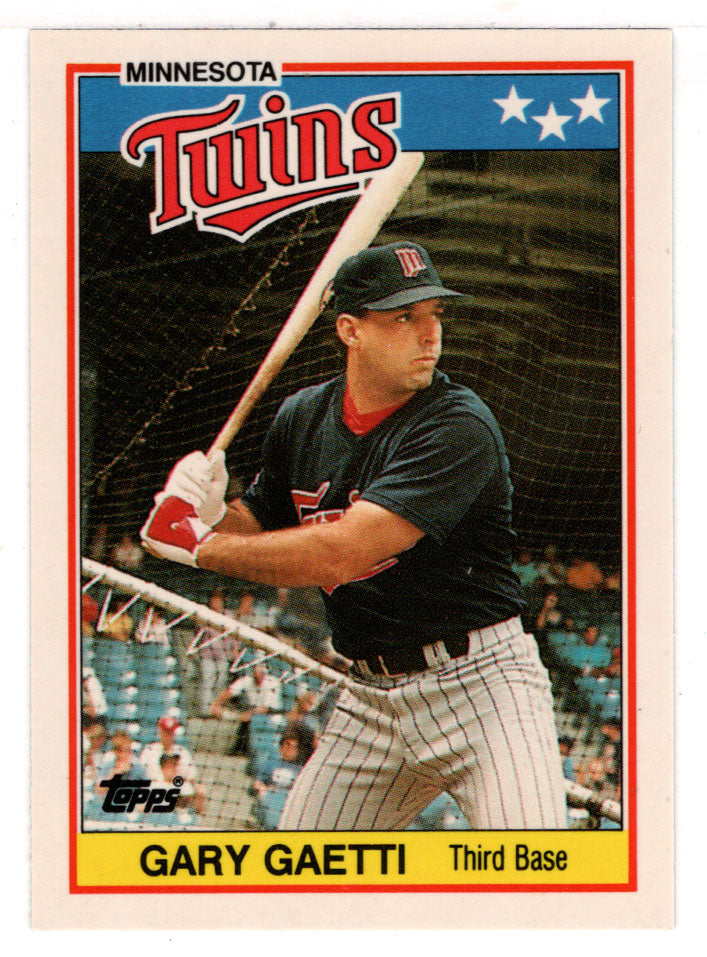 Gary Gaetti - Minnesota Twins (MLB Baseball Card) 1988 Topps UK Mini # 25 Mint