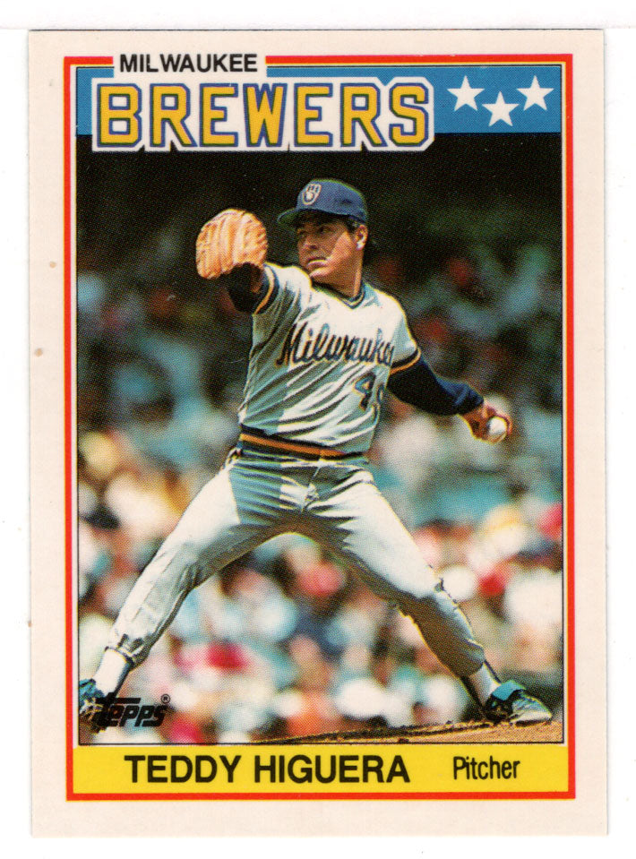 Teddy Higuera - Milwaukee Brewers (MLB Baseball Card) 1988 Topps UK Mini # 35 Mint