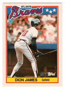Dion James - Atlanta Braves (MLB Baseball Card) 1988 Topps UK Mini # 39 Mint