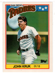 John Kruk - San Diego Padres (MLB Baseball Card) 1988 Topps UK Mini # 41 Mint