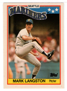 Mark Langston - Seattle Mariners (MLB Baseball Card) 1988 Topps UK Mini # 42 Mint