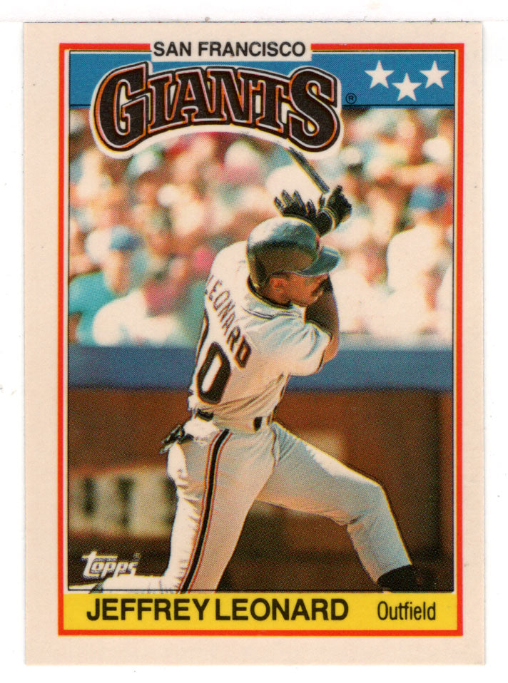 Jeffrey Leonard - San Francisco Giants (MLB Baseball Card) 1988 Topps UK Mini # 43 Mint