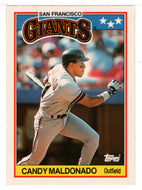 Candy Maldonado - San Francisco Giants (MLB Baseball Card) 1988 Topps UK Mini # 44 Mint