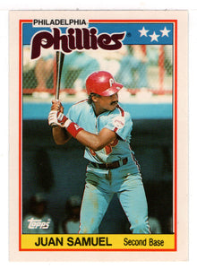 Juan Samuel - Philadelphia Phillies (MLB Baseball Card) 1988 Topps UK Mini # 64 Mint