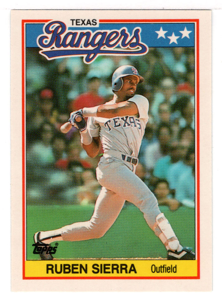 Ruben Sierra - Texas Rangers (MLB Baseball Card) 1988 Topps UK Mini # 71 Mint