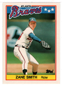 Zane Smith - Atlanta Braves (MLB Baseball Card) 1988 Topps UK Mini # 73 Mint