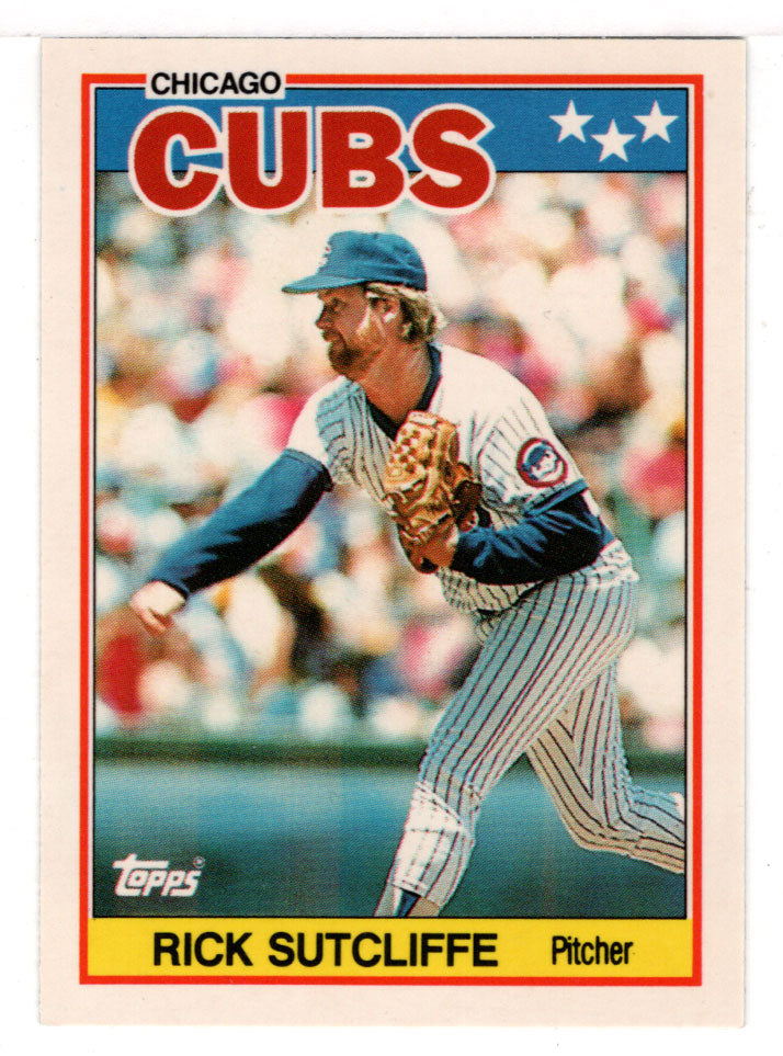 Rick Sutcliffe - Chicago Cubs (MLB Baseball Card) 1988 Topps UK Mini # 77 Mint