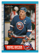 Brent Sutter - New York Islanders (NHL Hockey Card) 1989-90 O-Pee-Chee # 14 Mint