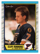 Cliff Ronning RC - St. Louis Blues (NHL Hockey Card) 1989-90 O-Pee-Chee # 45 Mint