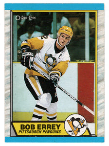 Bob Errey RC - Pittsburgh Penguins (NHL Hockey Card) 1989-90 O-Pee-Chee # 50 Mint