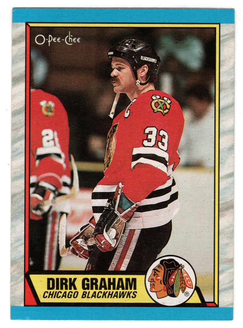 Dirk Graham - Chicago Blackhawks (NHL Hockey Card) 1989-90 O-Pee-Chee # 52 Mint