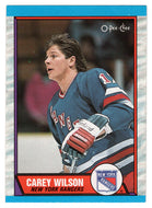 Carey Wilson - New York Rangers (NHL Hockey Card) 1989-90 O-Pee-Chee # 66 Mint