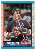 Dave Ellett - Winnipeg Jets (NHL Hockey Card) 1989-90 O-Pee-Chee # 69 Mint