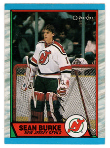 Sean Burke - New Jersey Devils (NHL Hockey Card) 1989-90 O-Pee-Chee # 92 Mint