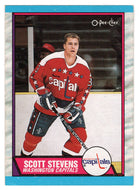 Scott Stevens - Washington Capitals (NHL Hockey Card) 1989-90 O-Pee-Chee # 93 Mint