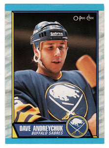 Dave Andreychuk - Buffalo Sabres (NHL Hockey Card) 1989-90 O-Pee-Chee # 106 Mint