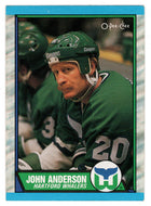 John Anderson - Hartford Whalers (NHL Hockey Card) 1989-90 O-Pee-Chee # 124 Mint