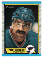 Paul MacLean - St. Louis Blues (NHL Hockey Card) 1989-90 O-Pee-Chee # 129 Mint