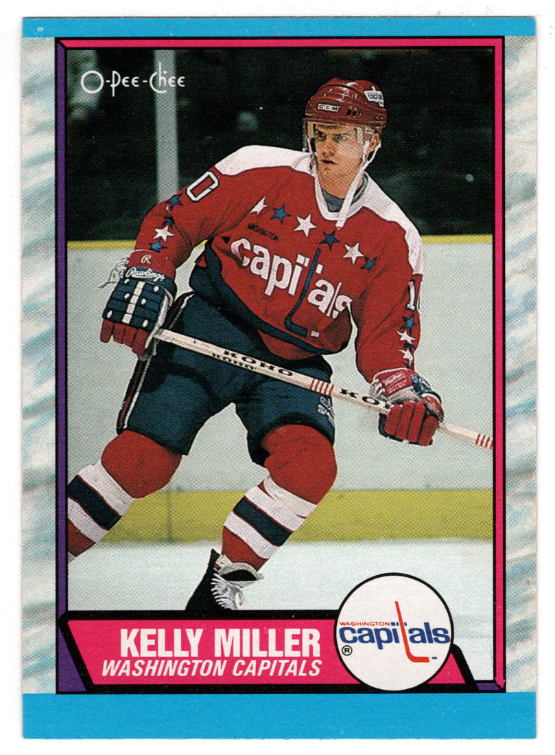 Kelly Miller - Washington Capitals (NHL Hockey Card) 1989-90 O-Pee-Chee # 131 Mint