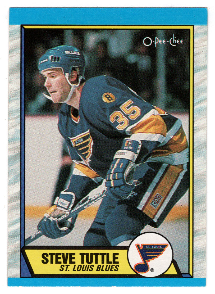 Steve Tuttle RC - St. Louis Blues (NHL Hockey Card) 1989-90 O-Pee-Chee # 157 Mint