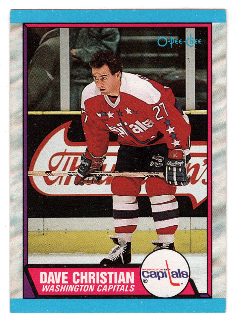 Dave Christian - Washington Capitals (NHL Hockey Card) 1989-90 O-Pee-Chee # 159 Mint