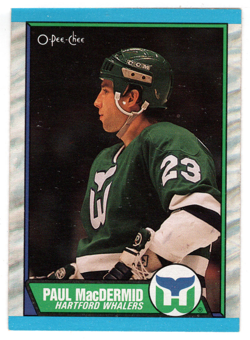 Paul MacDermid RC - Hartford Whalers (NHL Hockey Card) 1989-90 O-Pee-Chee # 183 Mint