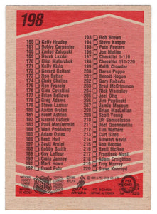 Checklist # 2 (# 111 - # 220) (NHL Hockey Card) 1989-90 O-Pee-Chee # 198 Mint