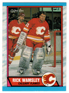 Rick Wamsley - Calgary Flames (NHL Hockey Card) 1989-90 O-Pee-Chee # 204 Mint