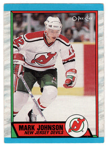 Mark Johnson - New Jersey Devils (NHL Hockey Card) 1989-90 O-Pee-Chee # 244 Mint