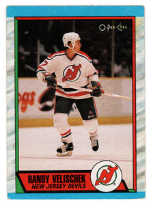 Randy Velischek RC - New Jersey Devils (NHL Hockey Card) 1989-90 O-Pee-Chee # 245 Mint