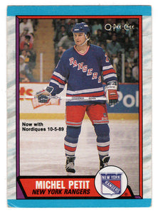 Michel Petit - New York Rangers (NHL Hockey Card) 1989-90 O-Pee-Chee # 251 Mint