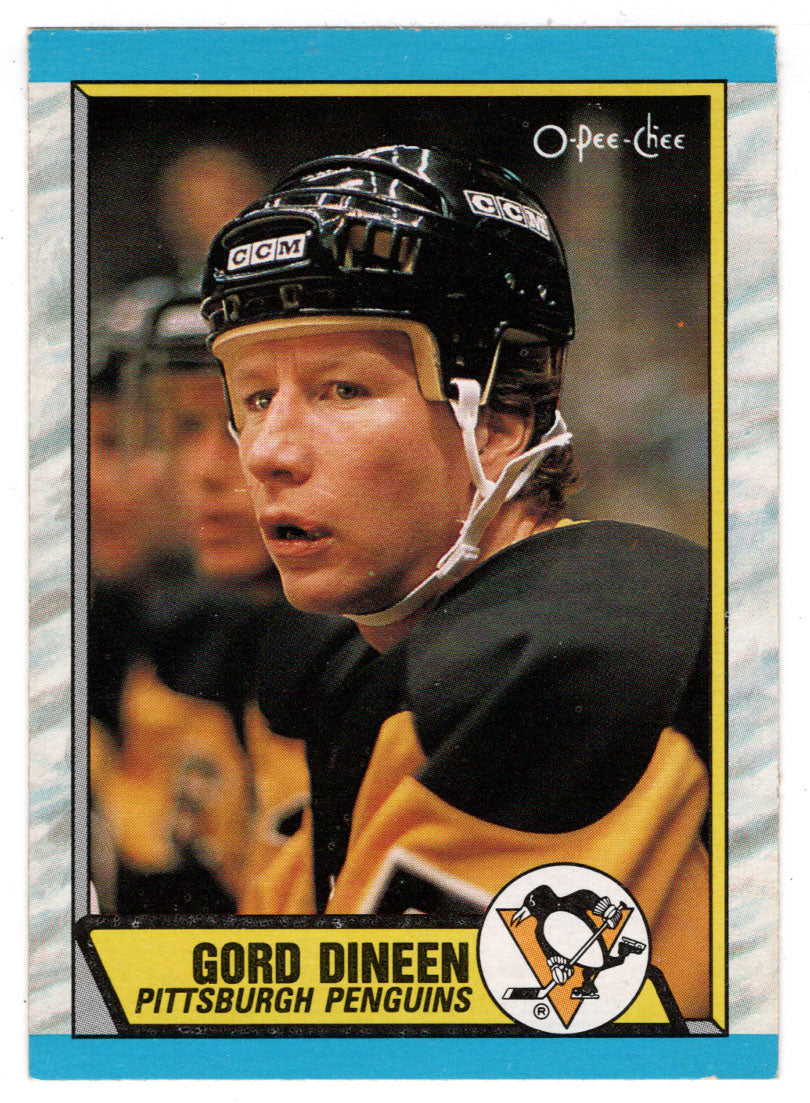 Gord Dineen RC - Pittsburgh Penguins (NHL Hockey Card) 1989-90 O-Pee-Chee # 256 Mint
