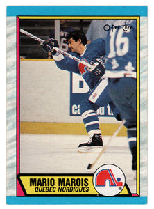 Mario Marois - Quebec Nordiques (NHL Hockey Card) 1989-90 O-Pee-Chee # 260 Mint