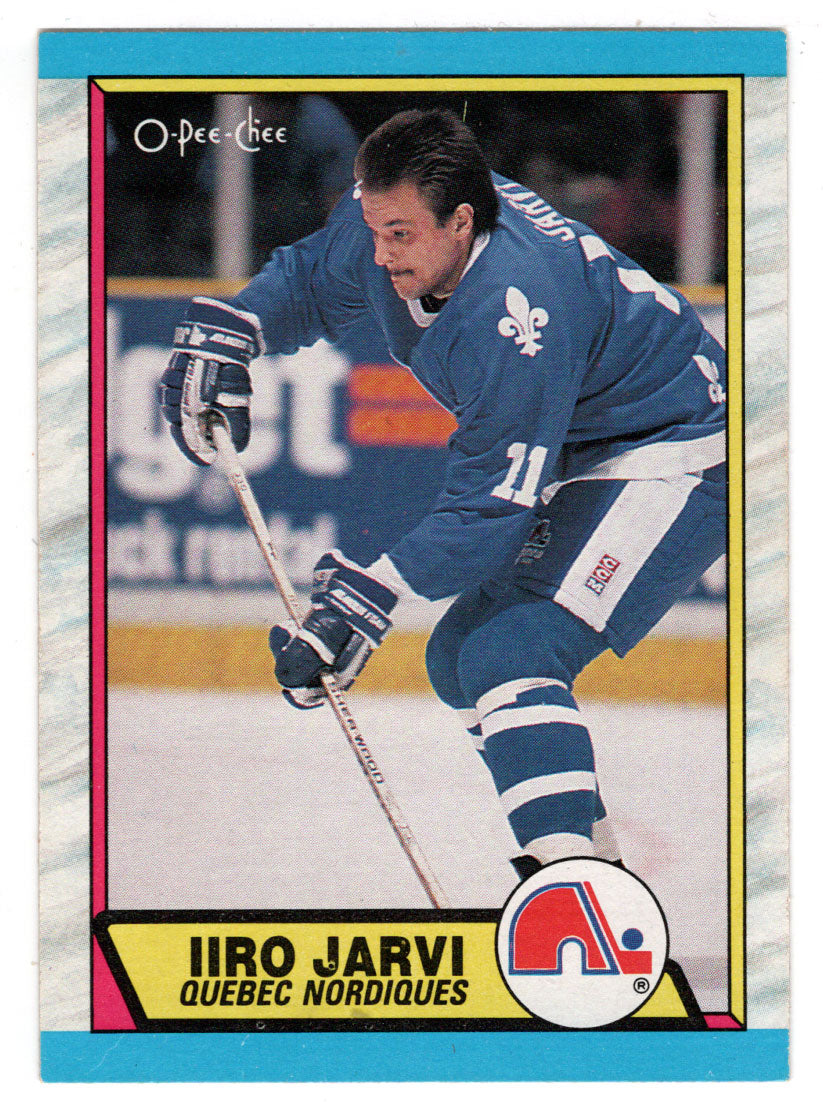 Iiro Jarvi RC - Quebec Nordiques (NHL Hockey Card) 1989-90 O-Pee-Chee # 264 Mint