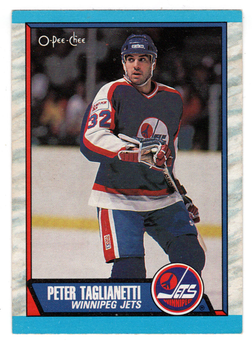 Peter Taglianetti - Winnipeg Jets (NHL Hockey Card) 1989-90 O-Pee-Chee # 297 Mint