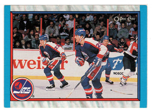 Winnipeg Jets Team Stat Card (NHL Hockey Card) 1989-90 O-Pee-Chee # 318 Mint