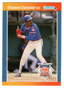 Shawon Dunston - Chicago Cubs (MLB Baseball Card) 1989 Donruss All-Stars # 43 Mint