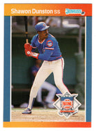Shawon Dunston - Chicago Cubs (MLB Baseball Card) 1989 Donruss All-Stars # 43 Mint