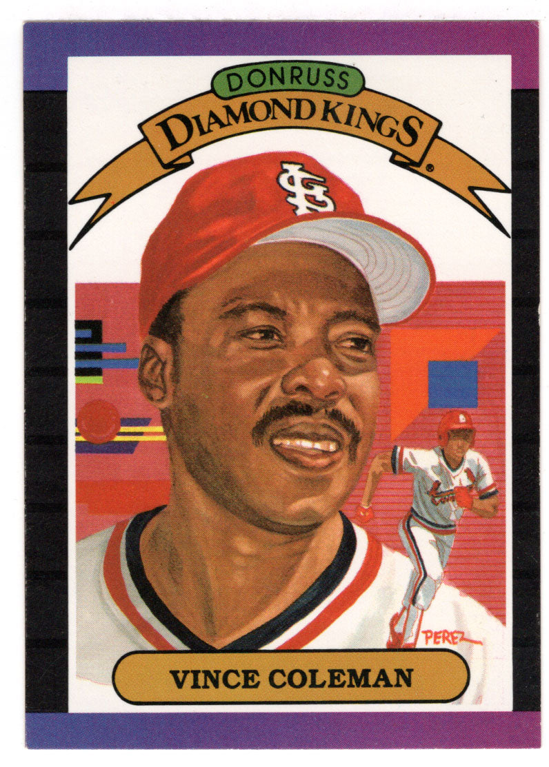 Vince Coleman - St. Louis Cardinals - Diamond Kings (MLB Baseball Card –  PictureYourDreams