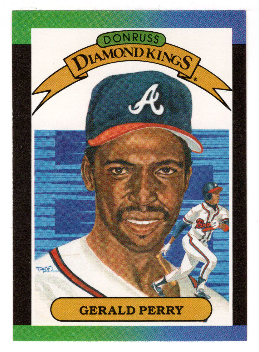 Gerald Perry - Atlanta Braves - Diamond Kings (MLB Baseball Card) 1989 Donruss # 22 Mint