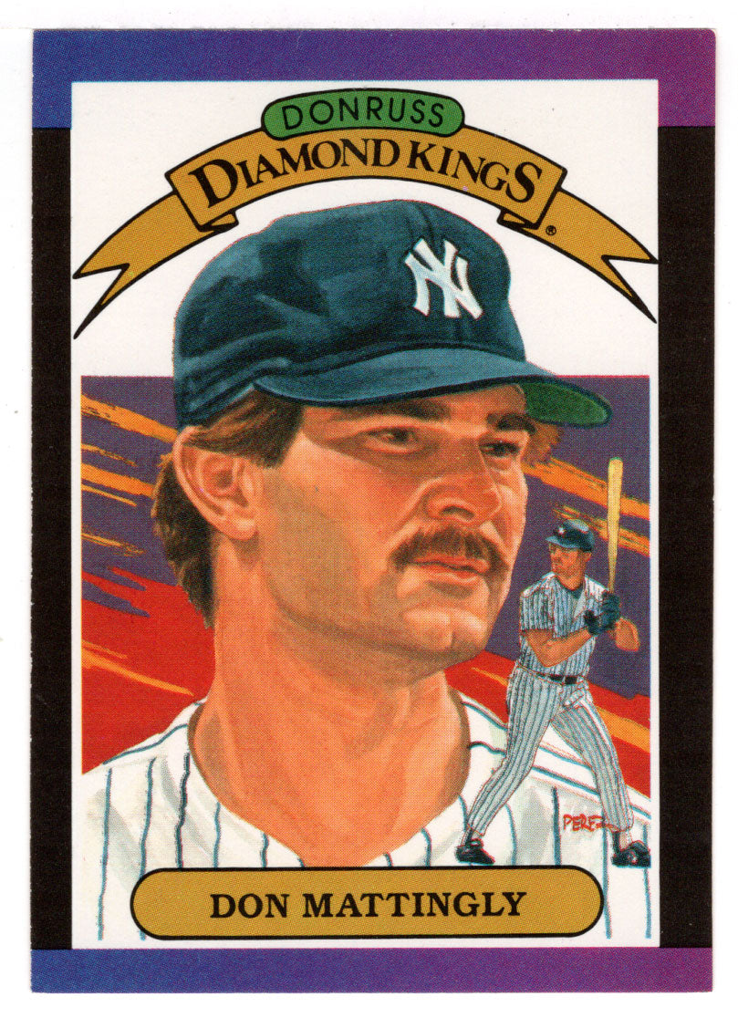 Don Mattingly YANKEES Signed Autograph 1985 Donruss Diamond Kings