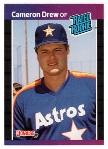 Cameron Drew - Houston Astros - Rated Rookies (MLB Baseball Card) 1989 Donruss # 30 Mint